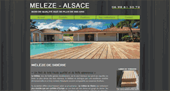 Desktop Screenshot of meleze-alsace.com