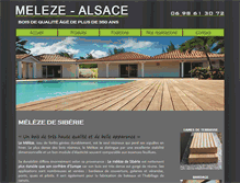 Tablet Screenshot of meleze-alsace.com